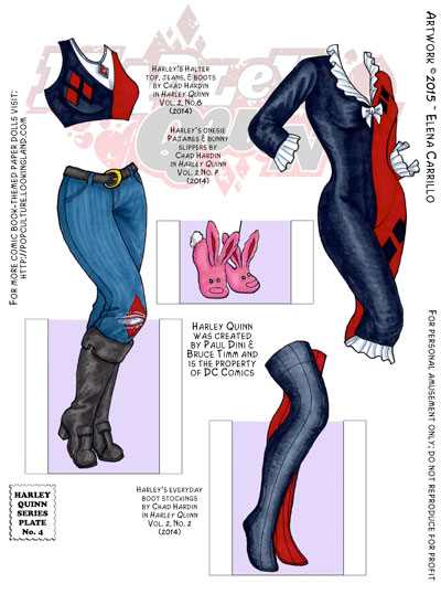 Harley Quinn paper dolls