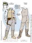 Star Wars paper dolls Luke Skywalker